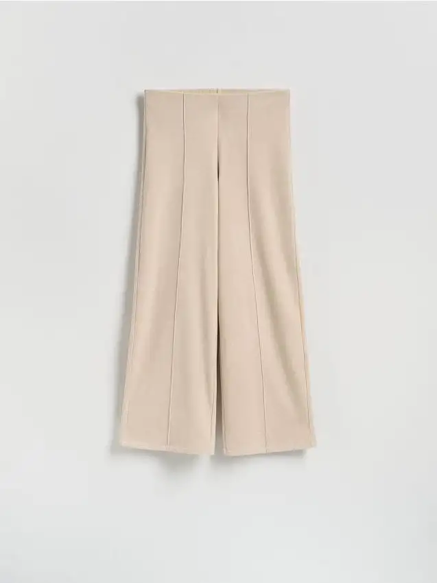 Pantaloni con impunture Colore nude