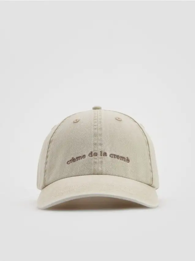 Cappello con visiera Colore grano