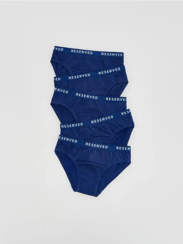 Slip in cotone 5 pezzi Colore blu scuro