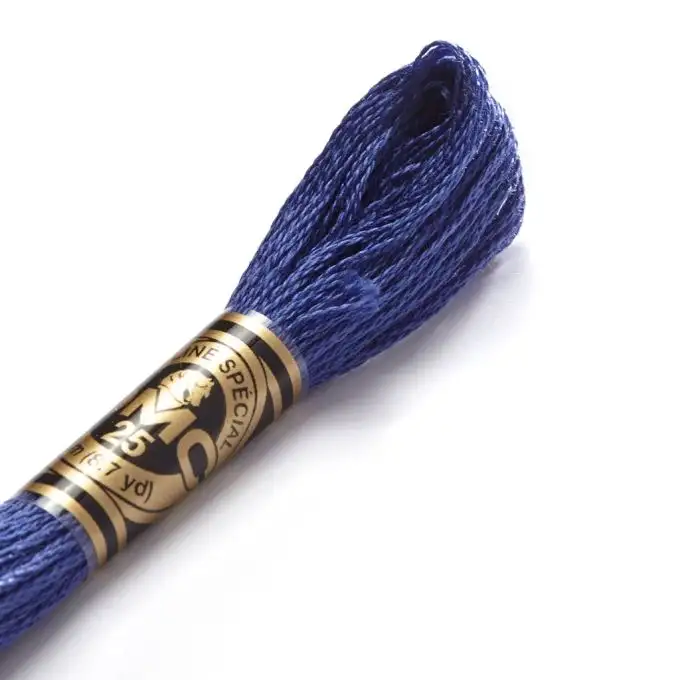 Filo mouliné da ricamo tonalità blu cod 158