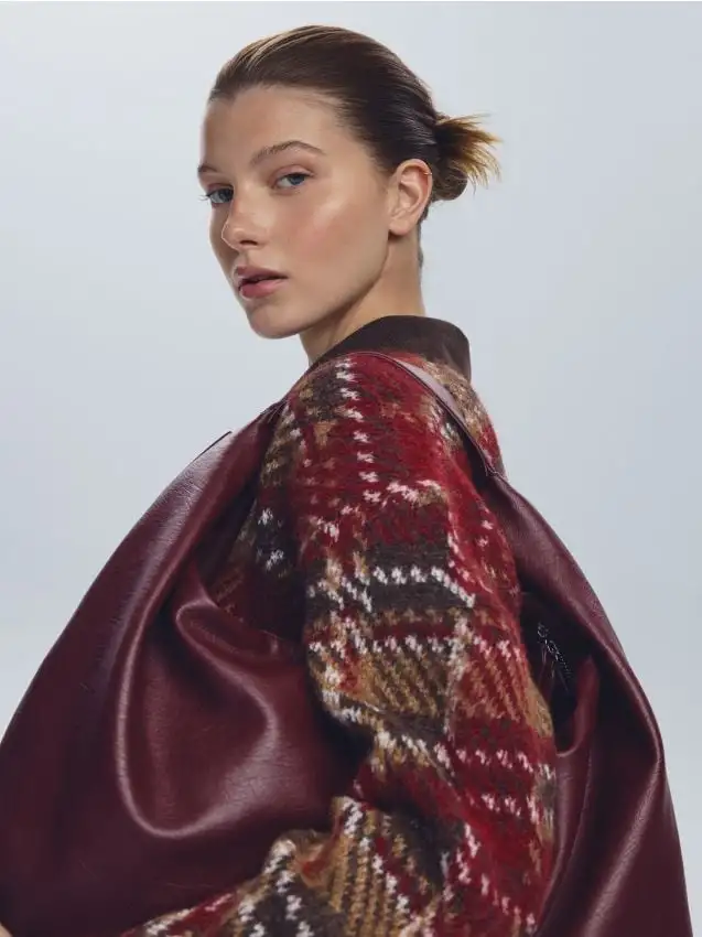 Borsetta hobo Colore maroon