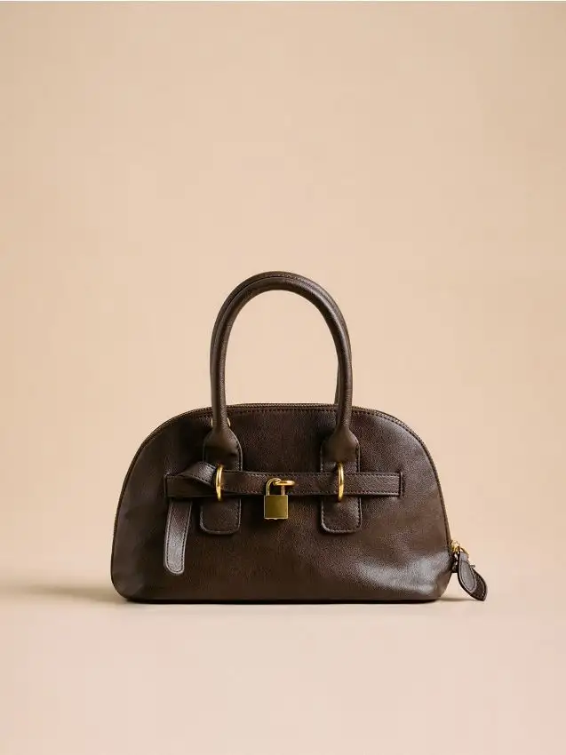 Borsa a spalla Colore marrone polveroso