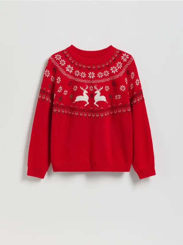 Felpa natalizia Colore rosso