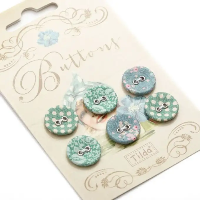 Bottoni in tessuto Ø15mm - Spring Lake