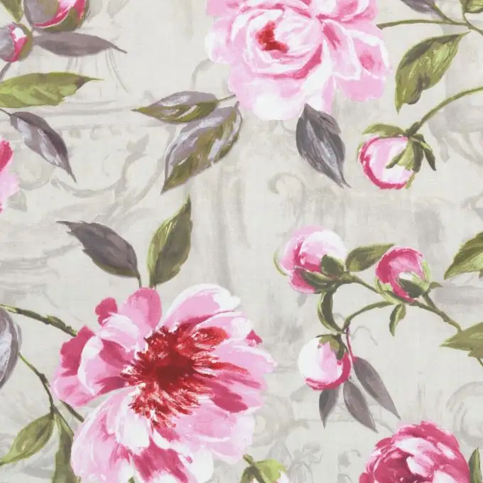 Tessuto bachette peonie