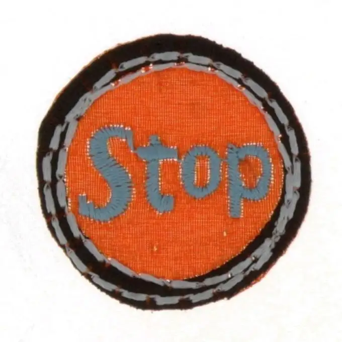 Ecusson termoadesivo segnale stop