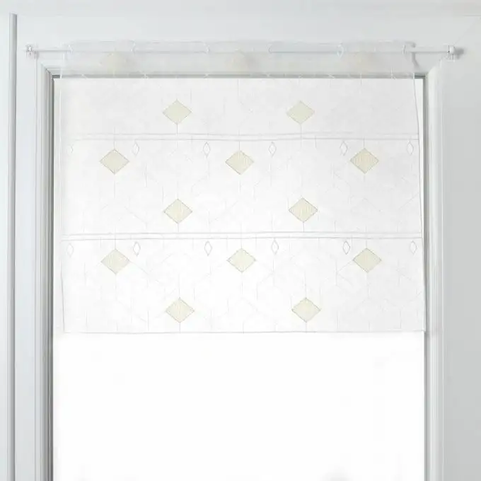 Tendaggio modulabile losanghe dorate 59 cm