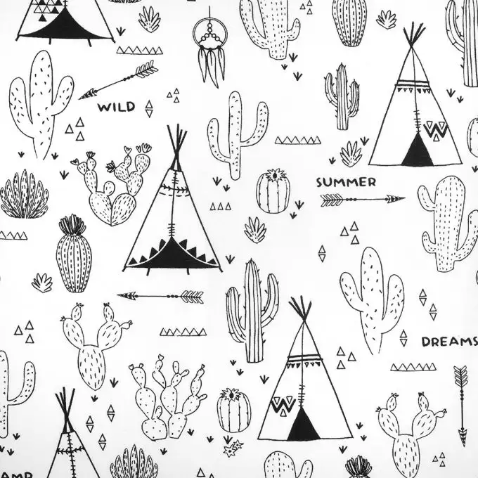 Tessuto cotone da colorare tipi