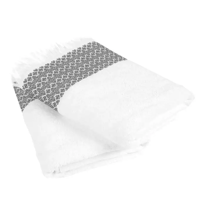 Set di 2 asciugamani da doccia Toscana bianco