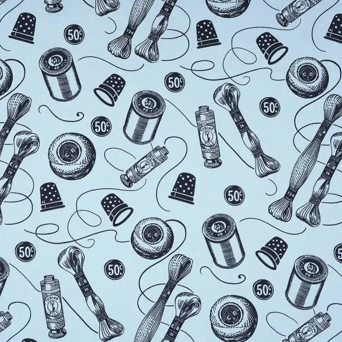 Tessuto twill bobina blu