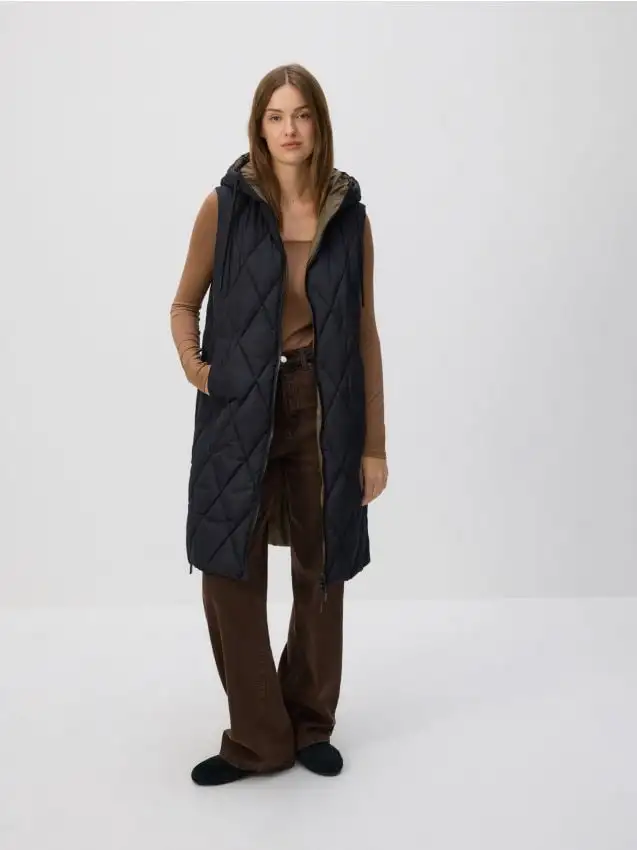 Gilet reversibile Colore nero