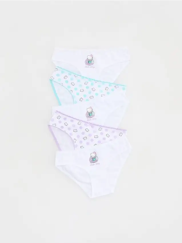 Slip in cotone Hello Kitty 5 pack Colore bianco