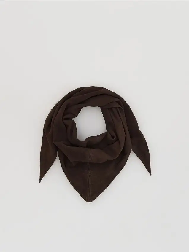 Bandana in camoscio Colore marrone scuro