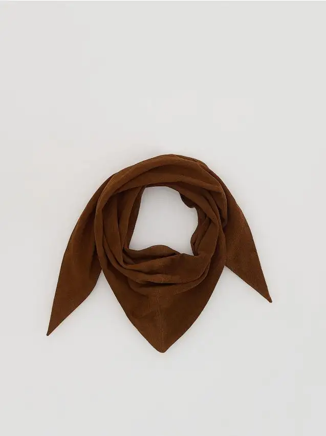 Bandana in camoscio Colore carminio