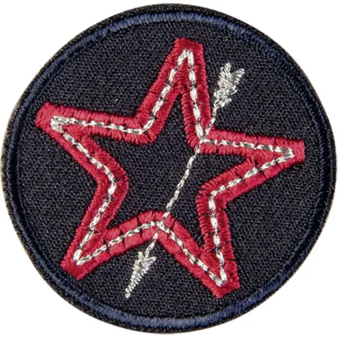 Scudetto stella rossa in cerchio nero