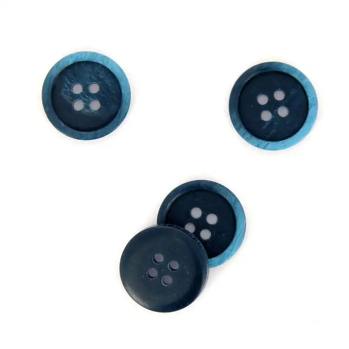 bottoni effetto marmo blu 20 mm