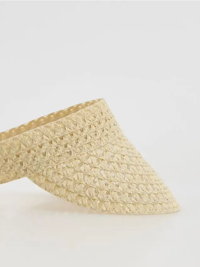 Visiera intrecciata Colore nude