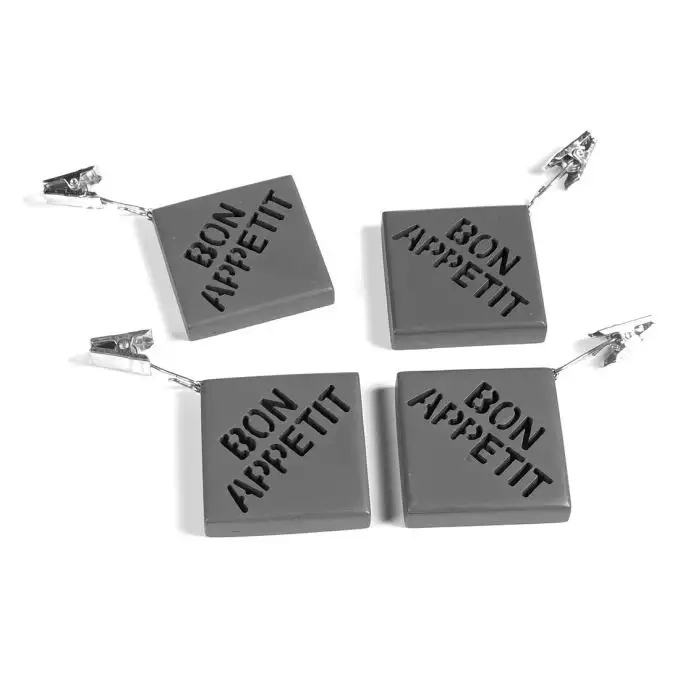 Pinze tovaglie Bon Appétit grigie