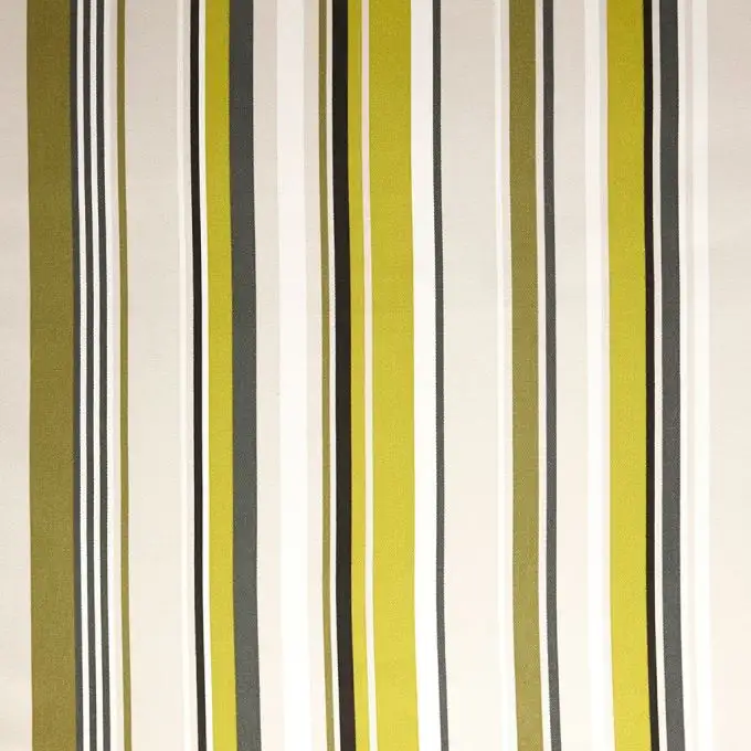 Tessuto righe Collioure verde oliva