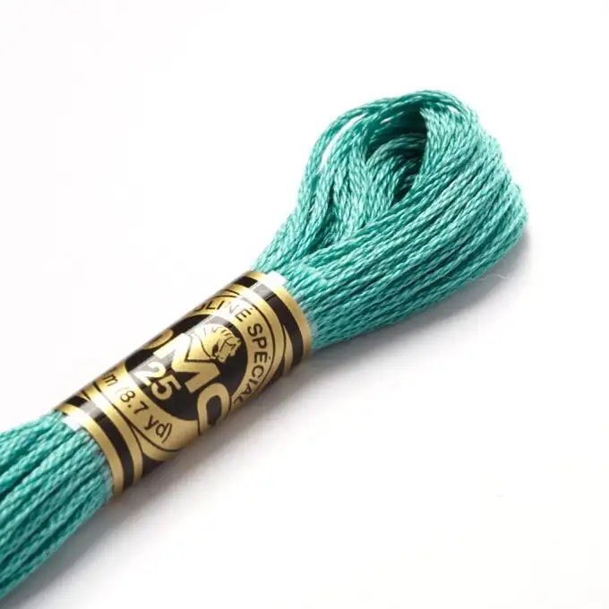 Filo mouliné da ricamo tonalità verdi COL 992