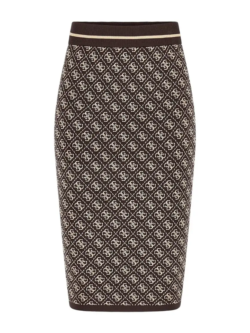 GUESS Women's Skirt LISE 4G SKIRT SWTR W4BD53 Z37K0 FN0T Brown