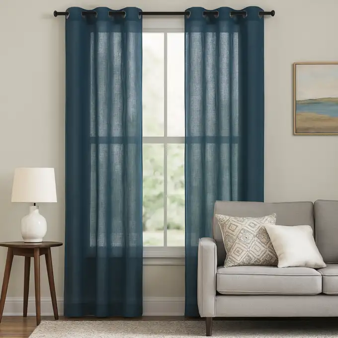 Tenda enzo blu petrolio 140x240 cm