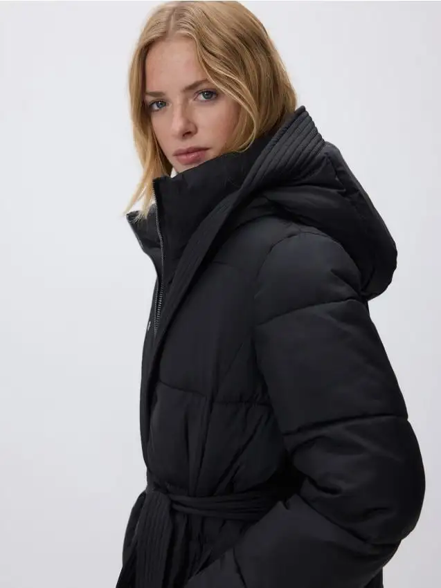 Giacca trapuntata con fusciacca Colore nero