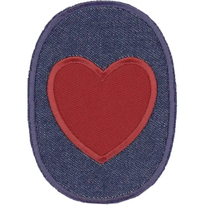 Scudetto blu cuore rosso