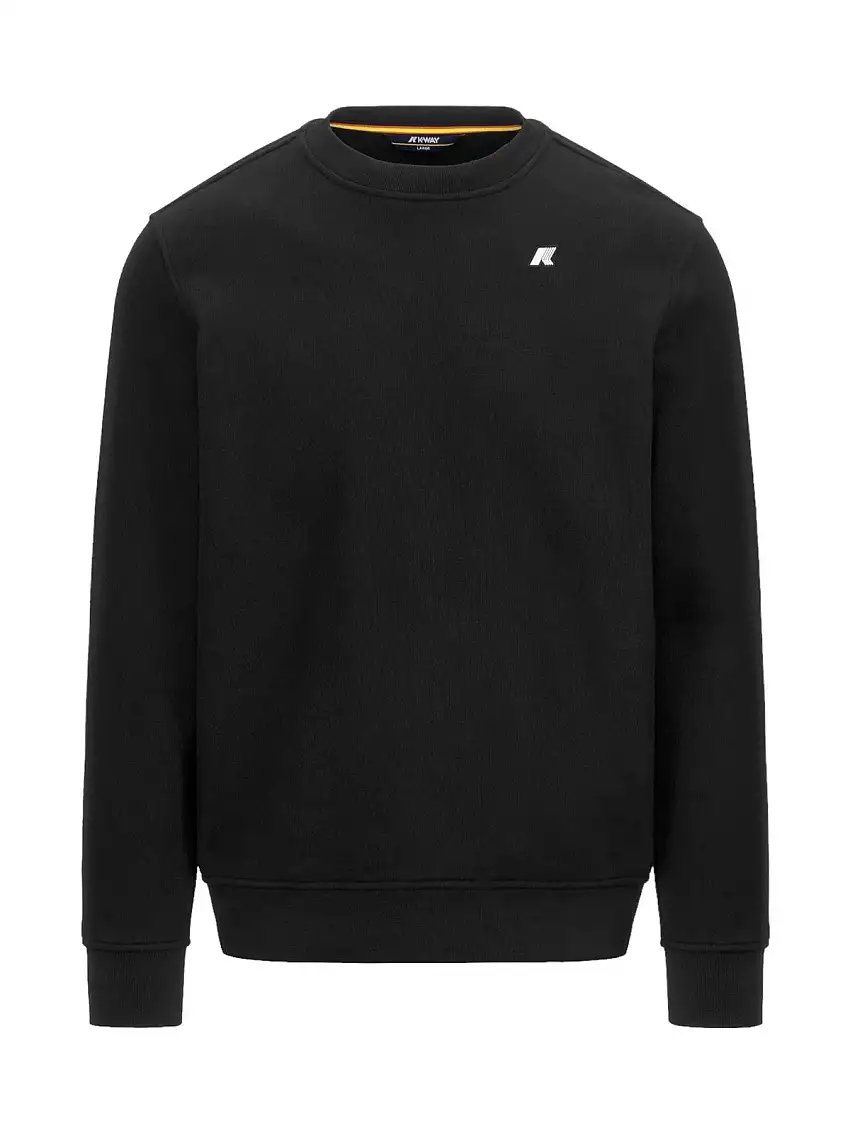 K-WAY Men's Sweatshirt BAPTISTE HEAVY FLEECE K8133GW USY Black