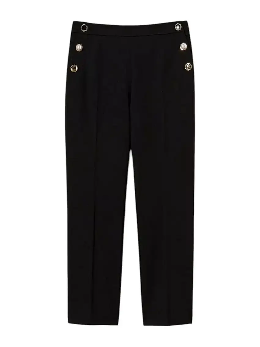 TWINSET Women's Trousers 251TP2137 00006 Black