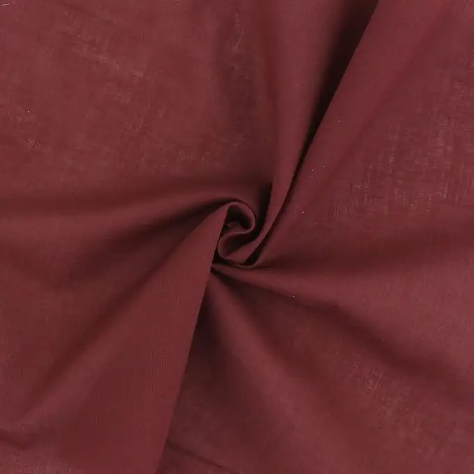 Tessuto velo di cotone Olivia tinta unita color vinaccia