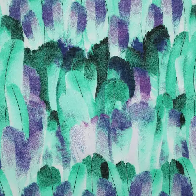 Tessuto velo di cotone piume