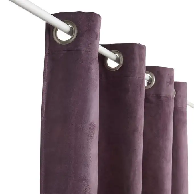 Tenda scamosciata unita prugna