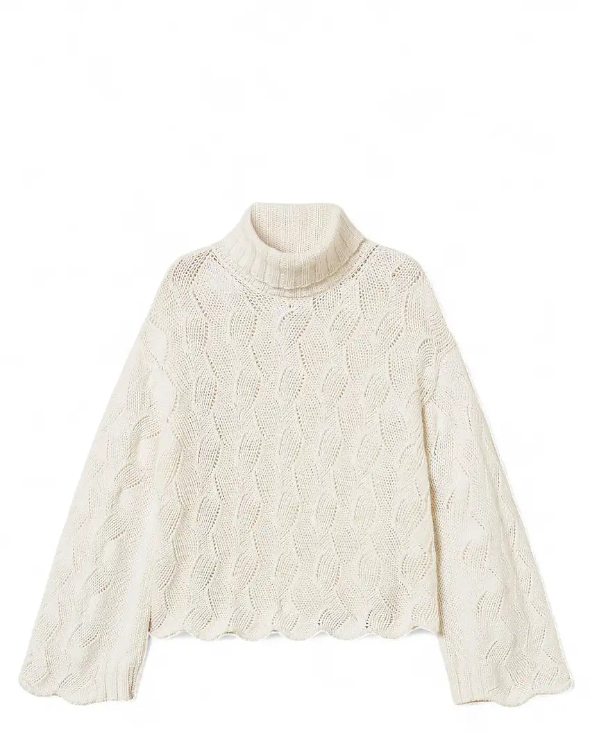 Maglia Dolcevita Donna Twinset in Misto Lana