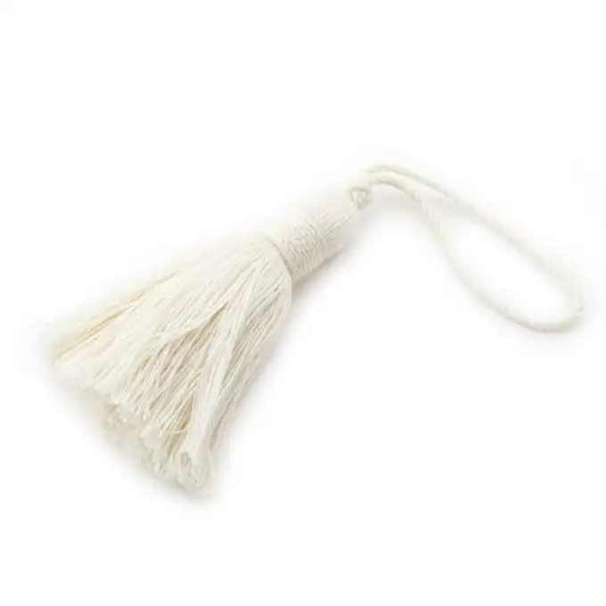 Pompon opaco crema grande modello