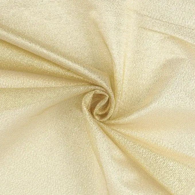 Tessuto voile lurex oro grande larghezza
