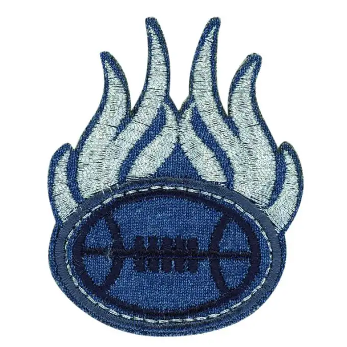 Scudetto pallone baseball fiamme