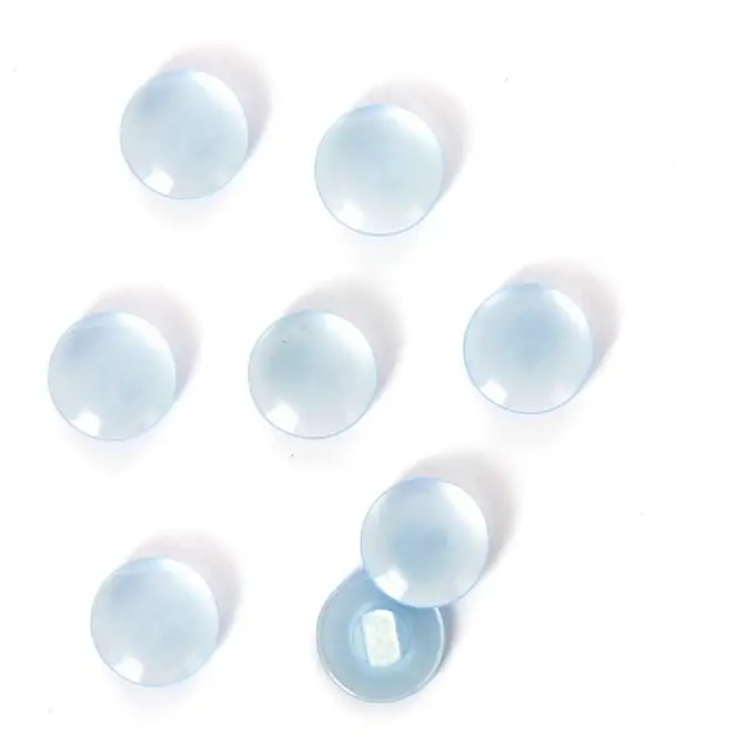 bottoni a gambo azzurro chiaro 11 mm