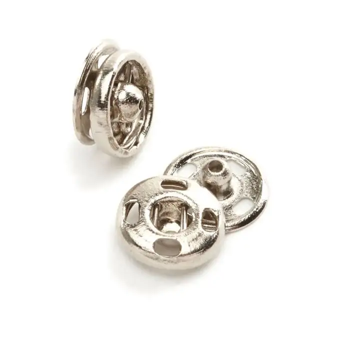 Bottoni a pressione nichelati n° 6