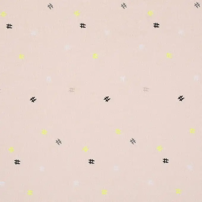 Tessuto cotone hashtag rosa