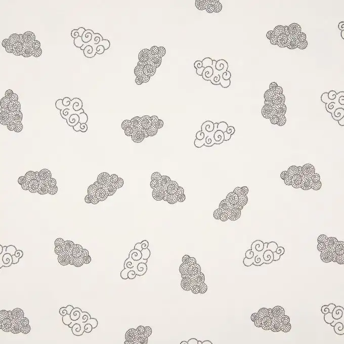 Tessuto jersey cotone nuvole