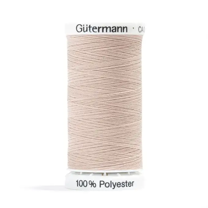 Bobina di filo poliestere Gütermann - Beige - Marrone - COL 121