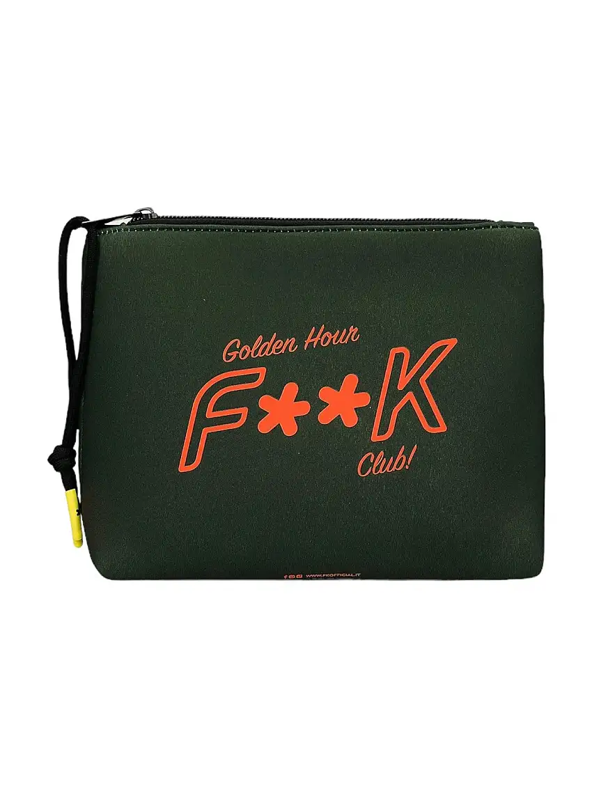 F**K Men's Clutch Bag FK24-A220MG Green