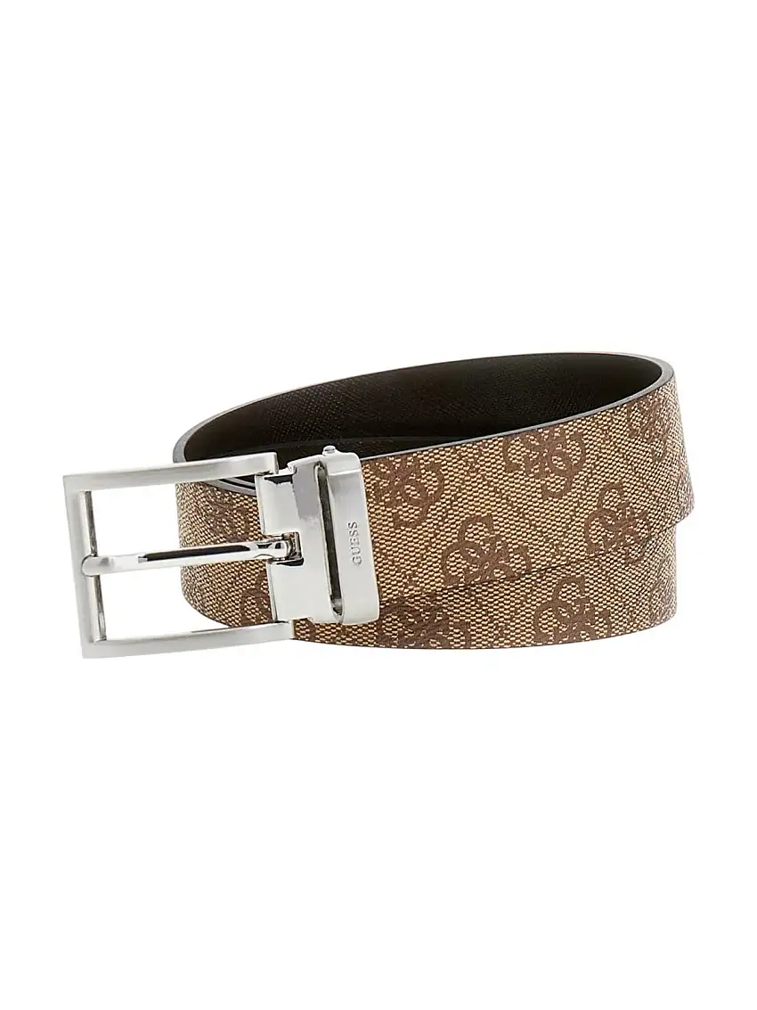 GUESS Men's Belt BUCAREST REV & ADJ BT H35 BMBCLO P5135 BBO Beige