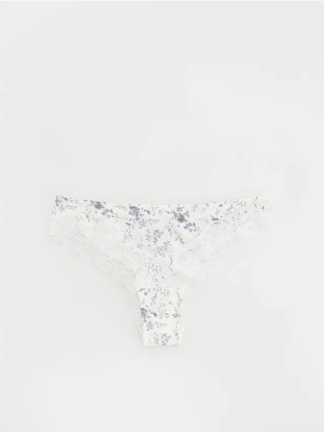 Slip in pizzo Colore blu scuro