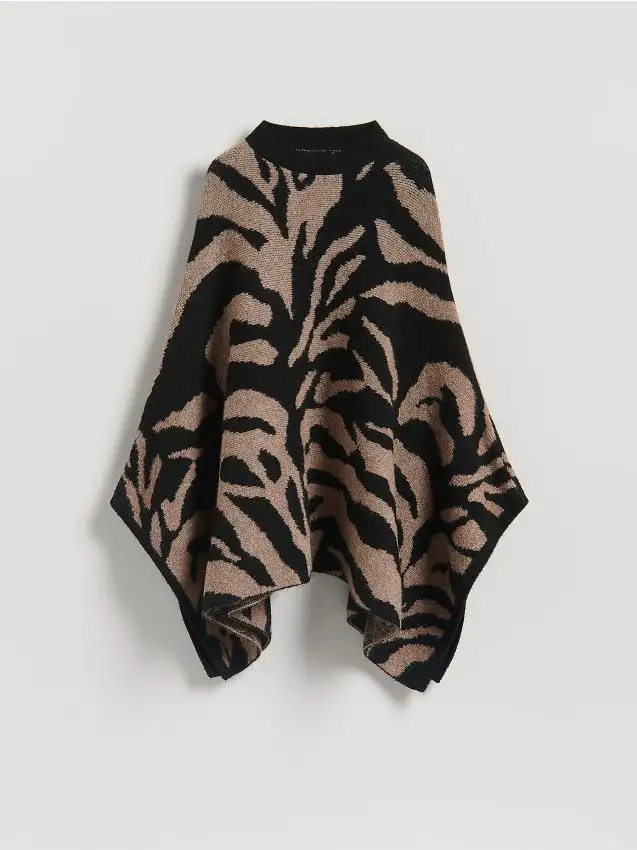 Patterned poncho Colore multicolore