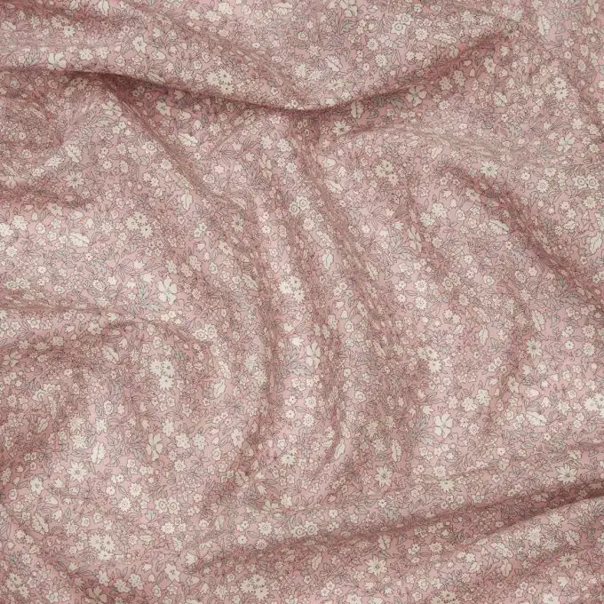 Tessuto popeline di cotone liberty daisy daisy rosa