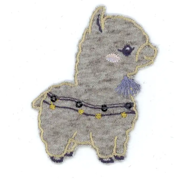 Ecusson alpaca jersey beige