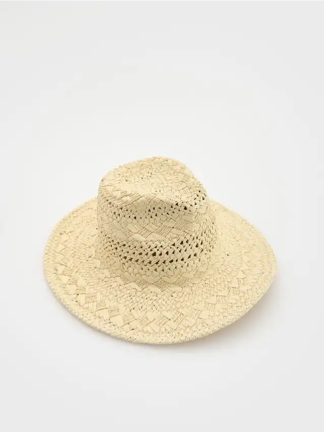 Cappello Panama intrecciato Colore nude