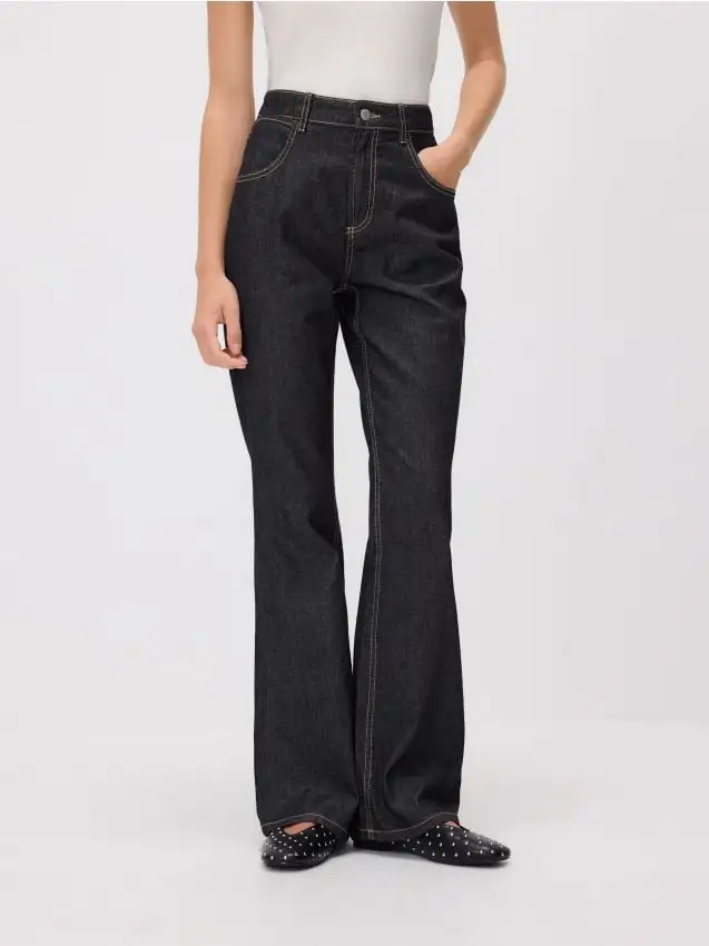 Jeans flare Colore grigio